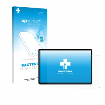 Face avant d’un emballage produit avec le logo de la marque upscreen. À côté, l’appareil Meberry M8 est représenté avec la pro