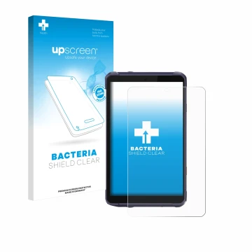 Face avant d’un emballage produit avec le logo de la marque upscreen. À côté, l’appareil CHCNAV LT800 est représenté avec la p