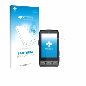 Face avant d’un emballage produit avec le logo de la marque upscreen. À côté, l’appareil Wahoo Elemnt Roam 3 est représenté av