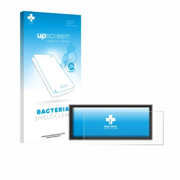 Face avant d’un emballage produit avec le logo de la marque upscreen. À côté, l’appareil Toyota Proace City Verso Family (2025