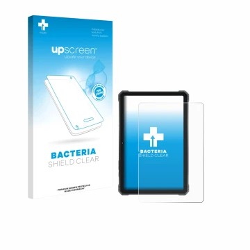 Face avant d’un emballage produit avec le logo de la marque upscreen. À côté, l’appareil Hotwav R9 Plus est représenté avec la