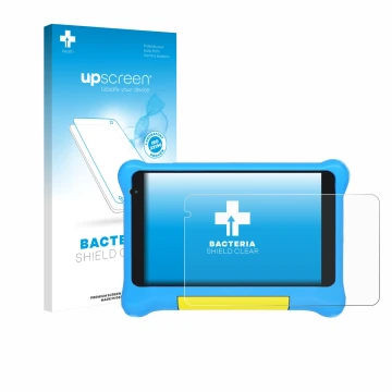 Face avant d’un emballage produit avec le logo de la marque upscreen. À côté, l’appareil Yicty YTYTK707 est représenté avec la