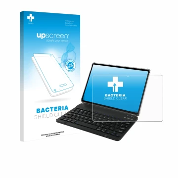 Face avant d’un emballage produit avec le logo de la marque upscreen. À côté, l’appareil Tabwee T90 est représenté avec la pro