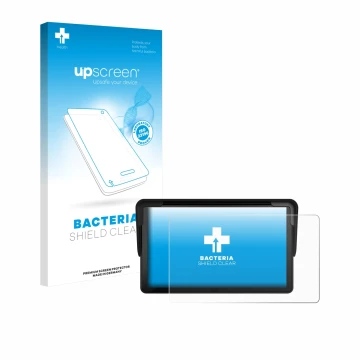 Face avant d’un emballage produit avec le logo de la marque upscreen. À côté, l’appareil Carpuride V3 7