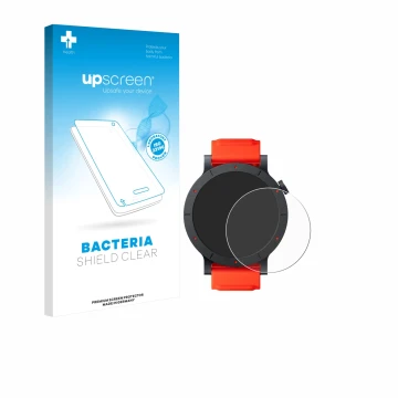 Face avant d’un emballage produit avec le logo de la marque upscreen. À côté, l’appareil Nothing CMF Watch 3 Pro est représent