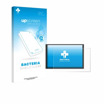 Face avant d’un emballage produit avec le logo de la marque upscreen. À côté, l’appareil Renault Master 2025 est représenté av