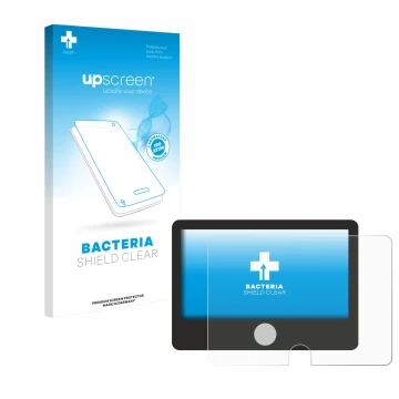 Face avant d’un emballage produit avec le logo de la marque upscreen. À côté, l’appareil Dynavin D9-DCX Plus Flex - C est repr