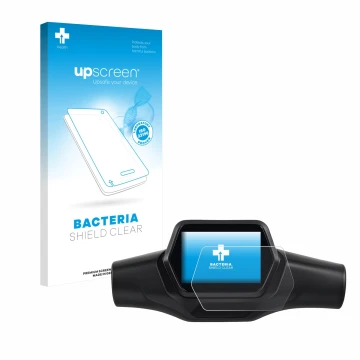 Face avant d’un emballage produit avec le logo de la marque upscreen. À côté, l’appareil Segway Ninebot ZT3 D est représenté a