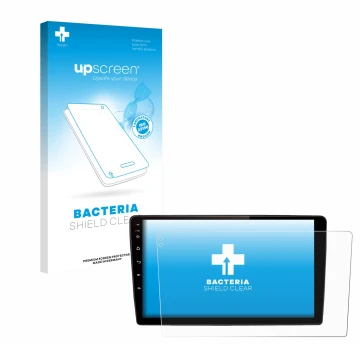 Face avant d’un emballage produit avec le logo de la marque upscreen. À côté, l’appareil Junsun V2 Plus 10