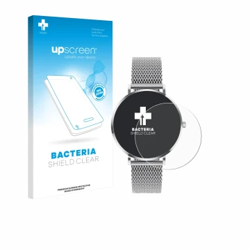 Face avant d’un emballage produit avec le logo de la marque upscreen. À côté, l’appareil Pireware Amory 5 Mini est représenté 