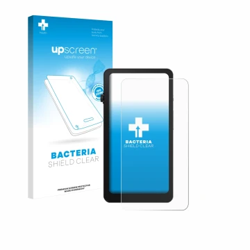 Face avant d’un emballage produit avec le logo de la marque upscreen. À côté, l’appareil DuRoBo Krono est représenté avec la p