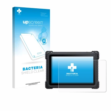 Face avant d’un emballage produit avec le logo de la marque upscreen. À côté, l’appareil iCarsoft CR Eagle est représenté avec