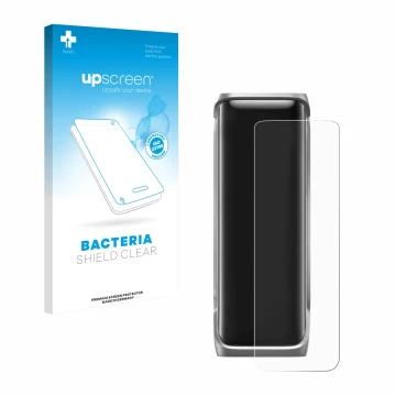 Face avant d’un emballage produit avec le logo de la marque upscreen. À côté, l’appareil EcoFlow Rapid Pro X est représenté av