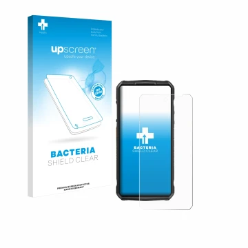 Face avant d’un emballage produit avec le logo de la marque upscreen. À côté, l’appareil Ulefone 29 pro est représenté avec la