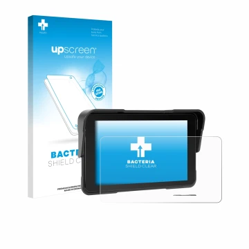Face avant d’un emballage produit avec le logo de la marque upscreen. À côté, l’appareil Sixwin P2 5