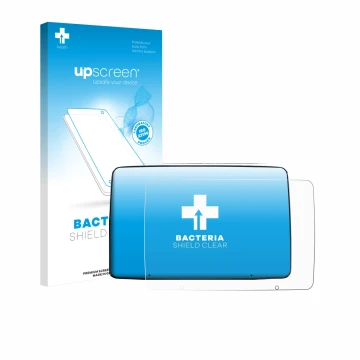 Face avant d’un emballage produit avec le logo de la marque upscreen. À côté, l’appareil Leapmotor T03 2025 est représenté ave