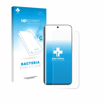 Face avant d’un emballage produit avec le logo de la marque upscreen. À côté, l’appareil Vivo X300 Pro est représenté avec la 