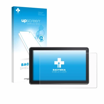 Face avant d’un emballage produit avec le logo de la marque upscreen. À côté, l’appareil Osee G7 Pro est représenté avec la pr