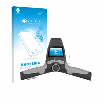 Face avant d’un emballage produit avec le logo de la marque upscreen. À côté, l’appareil PowaKaddy FW5s est représenté avec la