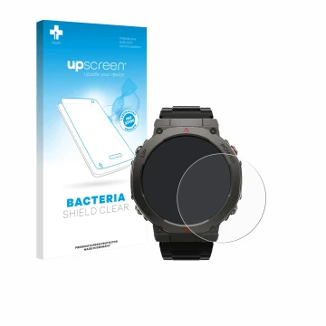 Face avant d’un emballage produit avec le logo de la marque upscreen. À côté, l’appareil Xiaomi Black Shark GS3 Ultra est repr