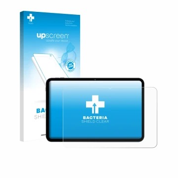 Face avant d’un emballage produit avec le logo de la marque upscreen. À côté, l’appareil VekfulPC T60 Pro 13.4