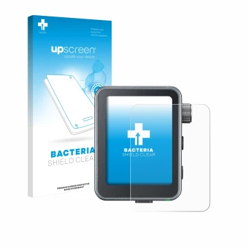 Face avant d’un emballage produit avec le logo de la marque upscreen. À côté, l’appareil Godox X3 Pro est représenté avec la p