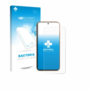 Face avant d’un emballage produit avec le logo de la marque upscreen. À côté, l’appareil Honor Magic 8 Pro Lite est représenté