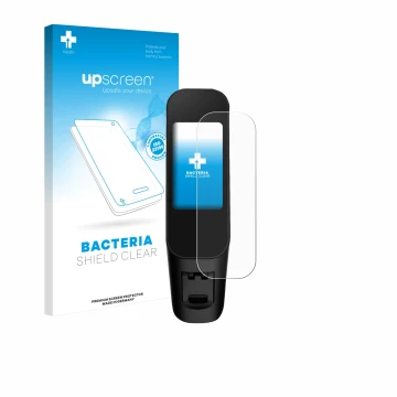 Face avant d’un emballage produit avec le logo de la marque upscreen. À côté, l’appareil Xiaomi Electric Scooter 6 Max est rep