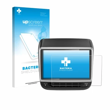 Face avant d’un emballage produit avec le logo de la marque upscreen. À côté, l’appareil Tlyard T10 est représenté avec la pro