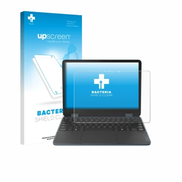 Face avant d’un emballage produit avec le logo de la marque upscreen. À côté, l’appareil Lenovo 500w 2-in-1 Gen 5 est représen