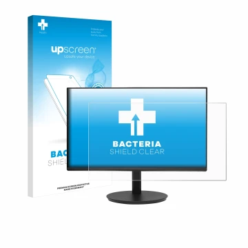 Face avant d’un emballage produit avec le logo de la marque upscreen. À côté, l’appareil Dell CB242Y P6 est représenté avec la