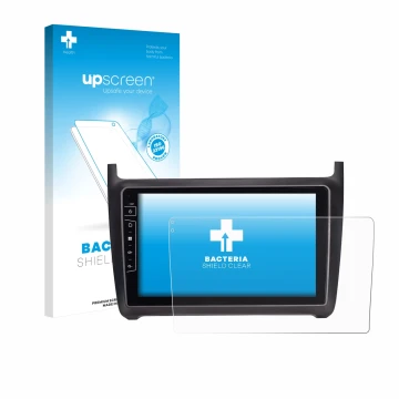 Face avant d’un emballage produit avec le logo de la marque upscreen. À côté, l’appareil Dynavin D9-69H Premium Flex 9