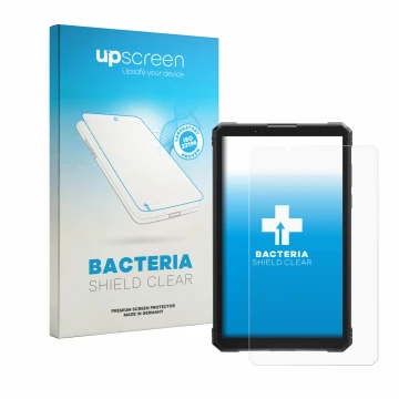 Face avant d’un emballage produit avec le logo de la marque upscreen. À côté, l’appareil Hotwav R11 Pro est représenté avec la