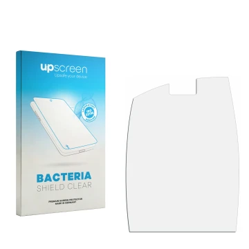 Face avant d’un emballage produit avec le logo de la marque upscreen. À côté se trouve la protection d’écran correspondante.