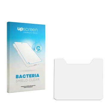 Face avant d’un emballage produit avec le logo de la marque upscreen. À côté se trouve la protection d’écran correspondante.