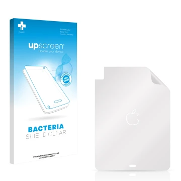 Face avant d’un emballage produit avec le logo de la marque upscreen. À côté se trouve la protection d’écran correspondante.