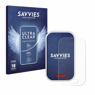 Face avant d’un emballage produit avec le logo de la marque Savvies. À côté, l’appareil Polar V650 est représenté avec la prot