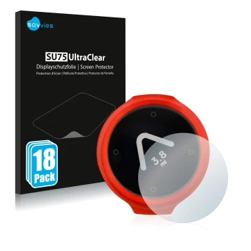 Face avant d’un emballage produit avec le logo de la marque Savvies. À côté, l’appareil Beeline Velo est représenté avec la pr