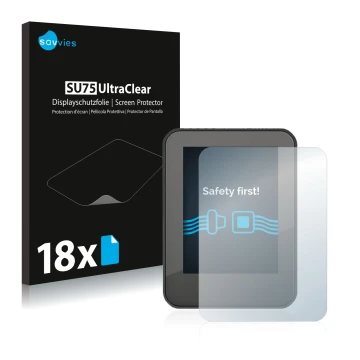 Face avant d’un emballage produit avec le logo de la marque Savvies. À côté, l’appareil Neodrives neoMMI Z20 est représenté av