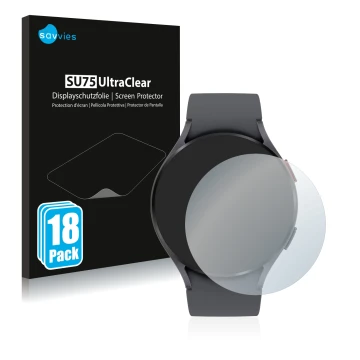 Face avant d’un emballage produit avec le logo de la marque Savvies. À côté, l’appareil Garmin Fenix 6S Pro est représenté ave