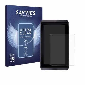 Face avant d’un emballage produit avec le logo de la marque Savvies. À côté, l’appareil Atomos Shogun 7 est représenté avec la