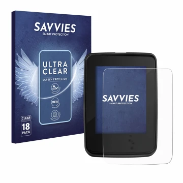 Face avant d’un emballage produit avec le logo de la marque Savvies. À côté, l’appareil Giant RideDash Evo est représenté avec