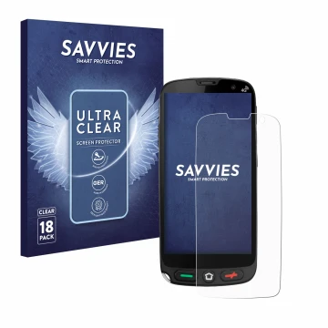 Face avant d’un emballage produit avec le logo de la marque Savvies. À côté, l’appareil Brondi Amico XS est représenté avec la
