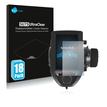 Face avant d’un emballage produit avec le logo de la marque Savvies. À côté, l’appareil Futaba 7PXR est représenté avec la pro