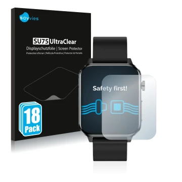 Face avant d’un emballage produit avec le logo de la marque Savvies. À côté, l’appareil Kardena CARE Plus est représenté avec 