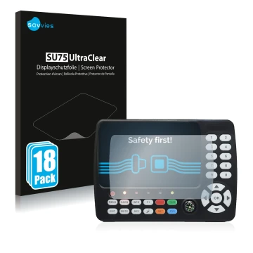 Face avant d’un emballage produit avec le logo de la marque Savvies. À côté, l’appareil Satlink ST-5150 DVB-S/S2/T/T2/C est re