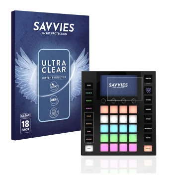 Face avant d’un emballage produit avec le logo de la marque Savvies. À côté, l’appareil Wolfmix W1 est représenté avec la prot