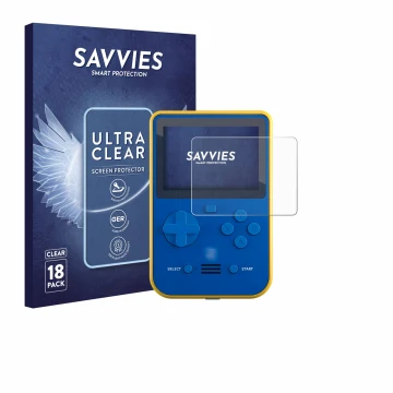 Face avant d’un emballage produit avec le logo de la marque Savvies. À côté, l’appareil Blaze Super Pocket est représenté avec