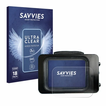 Face avant d’un emballage produit avec le logo de la marque Savvies. À côté, l’appareil Divesoft Freedom dive computer est rep