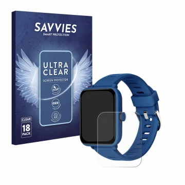 Face avant d’un emballage produit avec le logo de la marque Savvies. À côté, l’appareil Biggerfive BW01 1.5